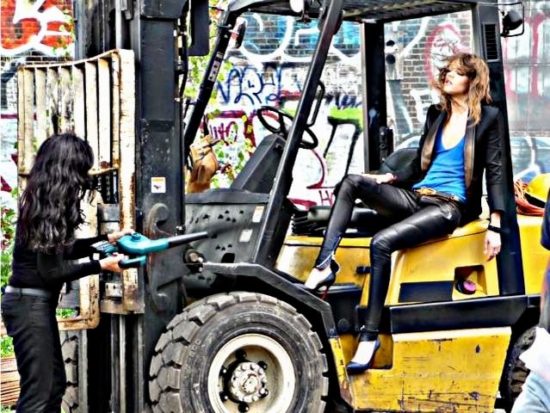 Filming Beauty Editorial Under The Brooklyn Bridge
