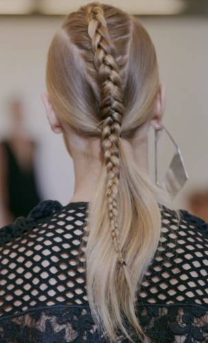 Braid + Ponytail:  The Perfect Hairstyle For The 4th Of July