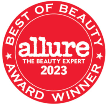 Allure Best of Beauty Award Winner 2023 logo on a white background