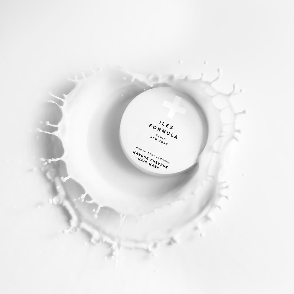 Hair Mask on Hair Mask-Textured Background