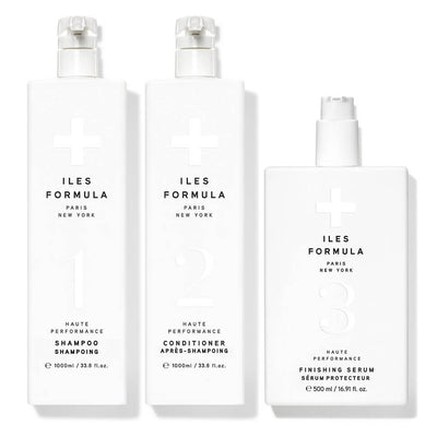 Signature Collection - Family Size; Shampoo 1000ml, Conditioner 1000ml, and Finishing Serum 500ml