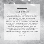 5 Star Review for Shampoo