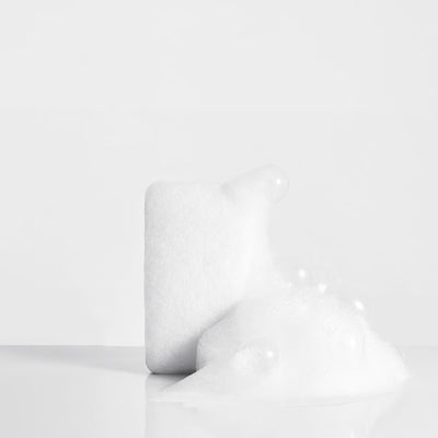 Body Sponge Standing with Lather and Bubbles