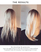 blonde hair before and after